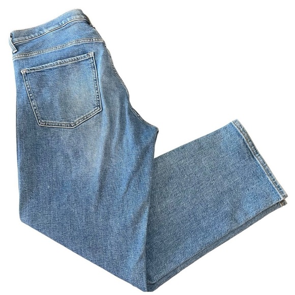 Banana Republic Mid Rise Straight Relaxed Fit Denim Jeans Women’s 31 Long - Picture 8 of 12